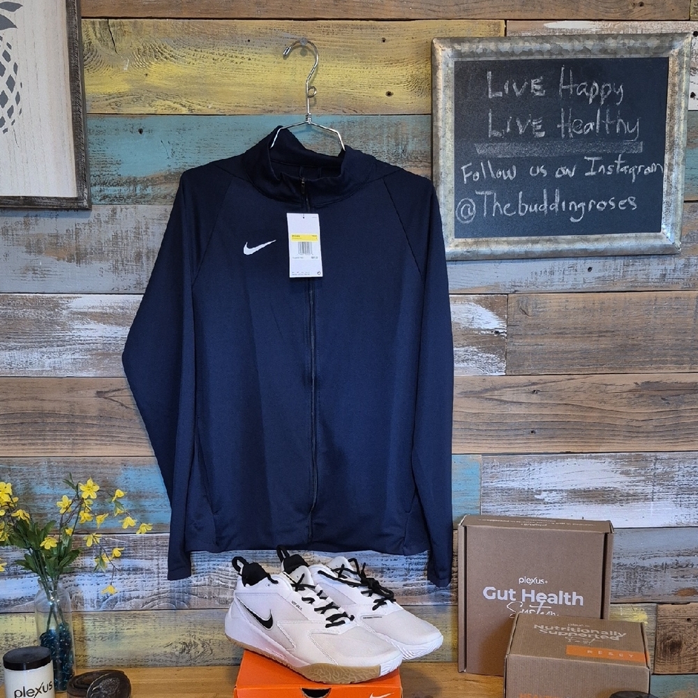 Nike Women's Navy Jacket - Small